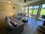 Living room with pull out queen sofa bed